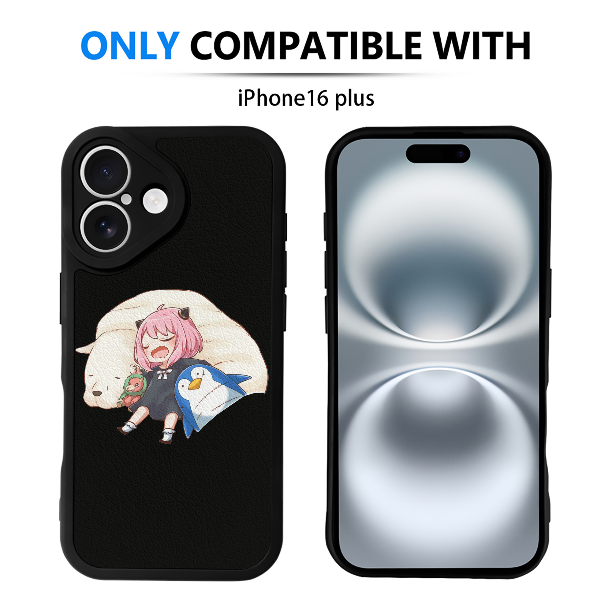 （画像用） SPY×FAMILY间谍家家酒 【iPhone 16シリーズ対応】シリコンスマホケース（レザー調） 材質：シリコン